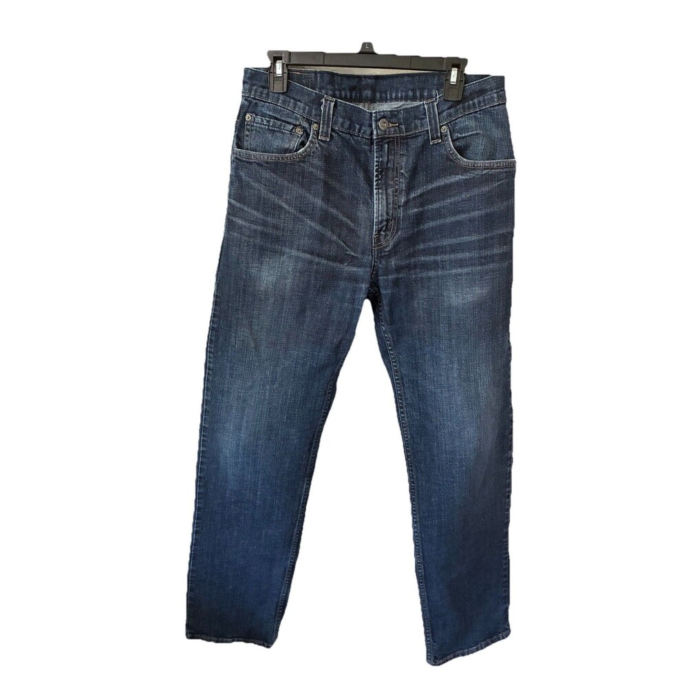 Levis 559 Jeans Mens Size 33x34 Blue Dark Wash Relaxed Straight Denim